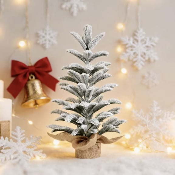 50cm All PE Cut Twine Christmas Tree - Mini Tabletop Festive Decor