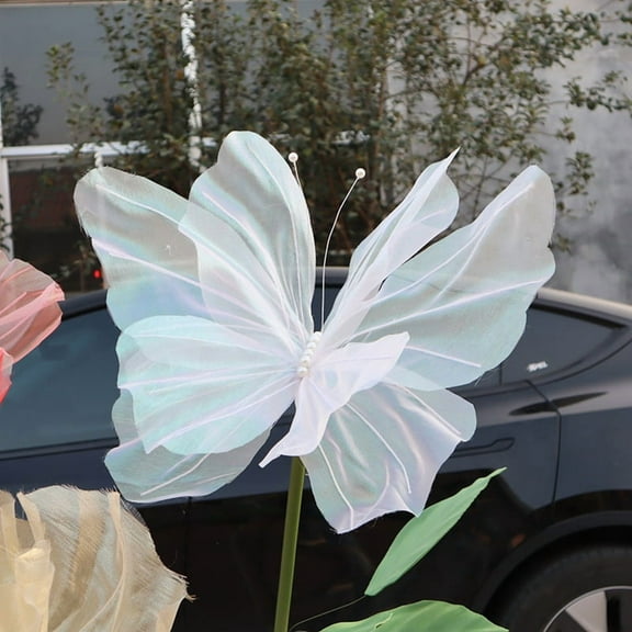 50cm Big Simulation Butterfly 3D Outdoor Shopping Mall Wedding Service Decoration Fake Butterfly