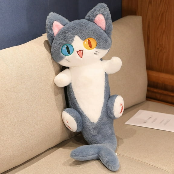 50cm Cat Plush Toy Cute Transform Funny Shark Creative Bedroom Decor Sofa Ornament Stuffed Animals Doll Pillow Plushies Toy Birthday Gift