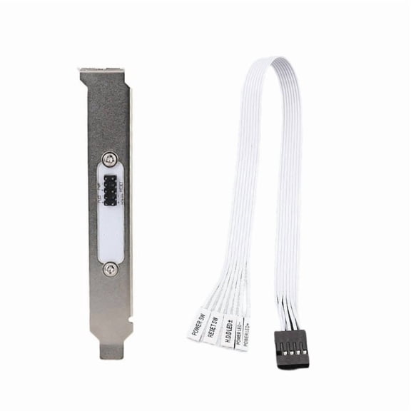 50cm External Power Switch With Metal Bracket For Computer Case Easy Installation Durable Plastic Metal Construction