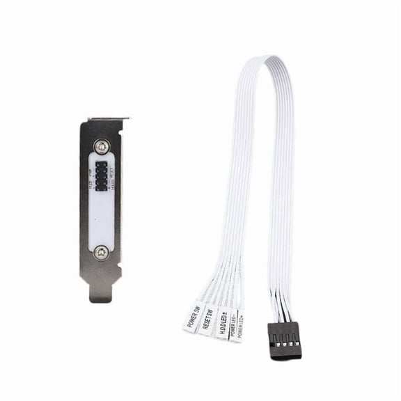 50cm External Power Switch With Metal Bracket For Computer Case Easy Installation Durable Plastic Metal Construction