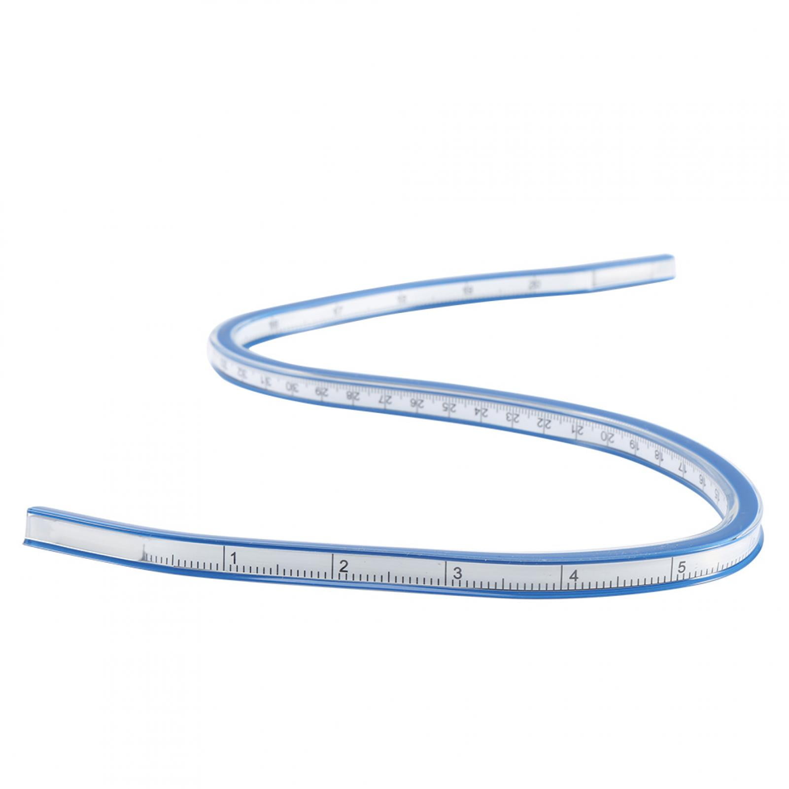 50cm Flexible Plastic Curve Ruler Drawing Sleeve Cloth Plotting Tool ...