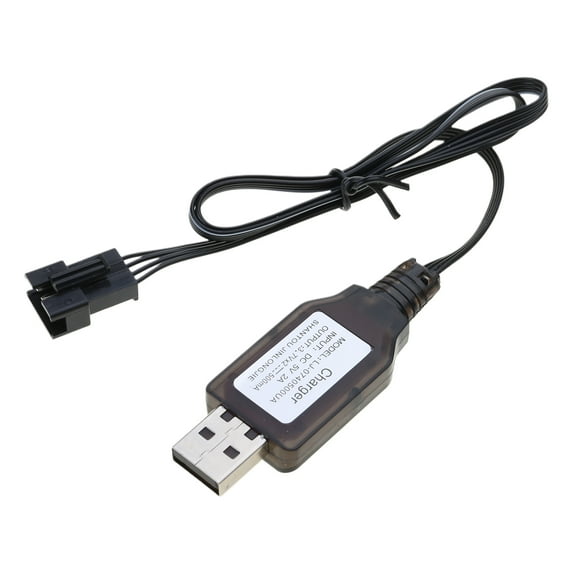 50cm Long High Efficiency 3.7Vx2 SM4P Lithium Charging Cord for DE36W DE65 HM202 EC08 EC16 Car Constant Current Charging