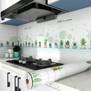 50cm Oil Proof Kitchen Stove Self-Adhesive Furniture Renovation Wall Stickers Bathroom Tile 3D Waterproof Vinyl Cabinet Wallpaper, B - 50cm Oil-Proof Kitchen & Bathroom Renovation Wall Stickers