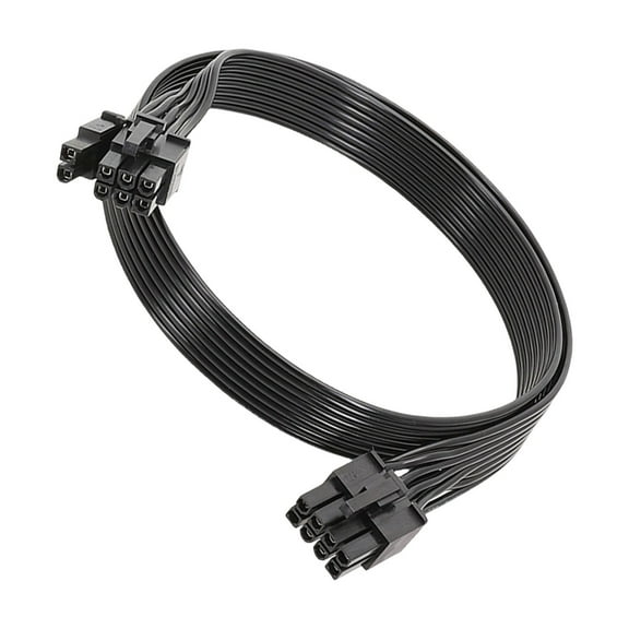 50cm PCIE GPU Power Cable 8Pin to 6+2 Pin for GPU Power Supply with U Terminals