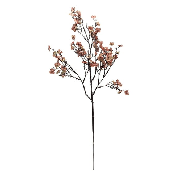 50cm Realistic Faux Peach Blossom Branches for Home Decor | Zen Inspired Dried Flower Arrangements | Tea Room & Wedding Decoration | 1-Pack