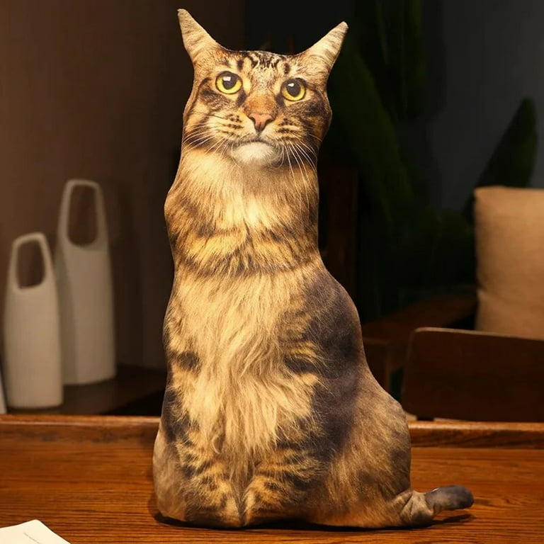 50cm Simulation 3D Cat Series Pillow Plush Toy Soft Stuffed Cute Persian Siamese Orange Cat Sleep Pillow Sofa Cushion Decor Gift Walmart