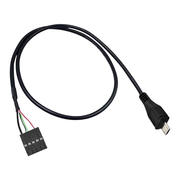 50cm USB 2.0 5Pin Male to 9Pin Female Header Cable Motherboard Header Data Cable Replacement for Electronics