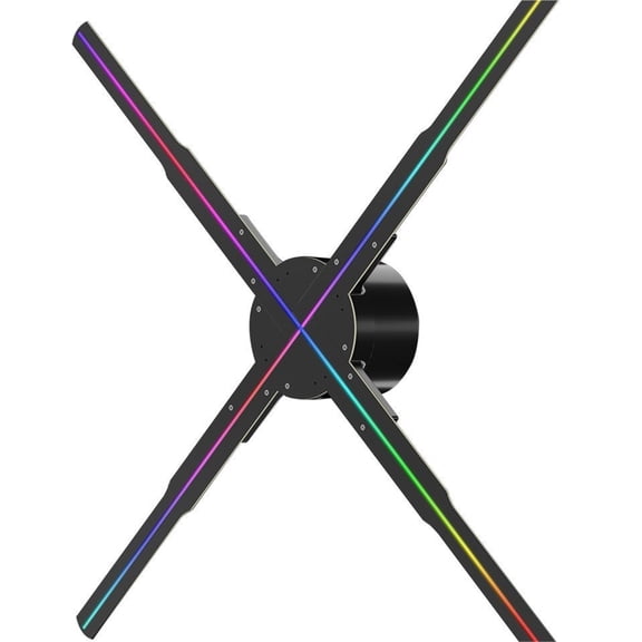 50cm Wifi Holographic Fan 3D Advertising Machine 576 LED Sign Neon Smart HD Player Support Video Picture Logo Holographic Light