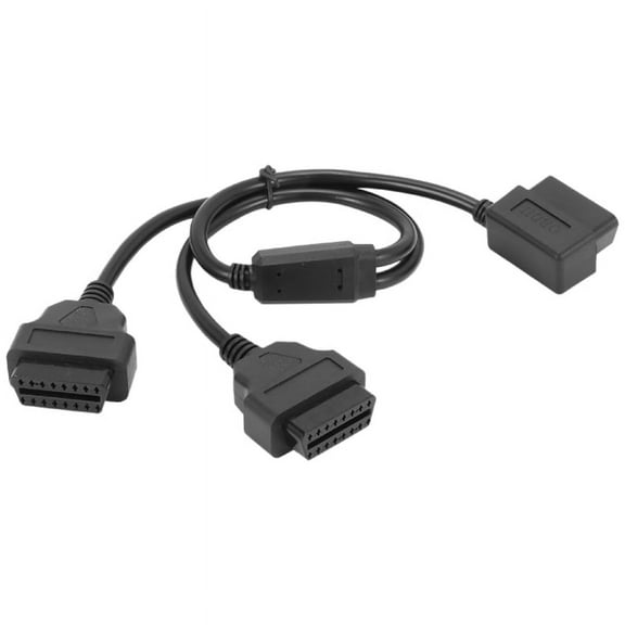 50cm Y Style OBDII Adapter Splitter Cable Male to Dual Female OBD2 Diagnostic-Tool Car Connector Cable