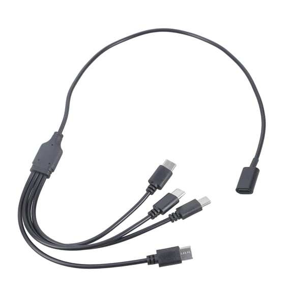 50cm Y Type USB C Charging Splitter Cord 4/6 Port 5V Power Cable Simultaneous Charging For Phones Headphones