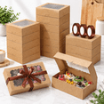 50cookie Boxes With Window 9x6x2.5in Auto-popup Bakery Box - Walmart.com