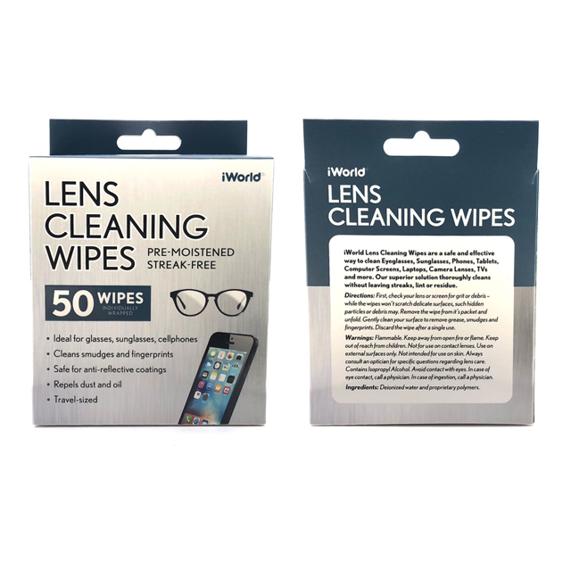 50ct Lens Wipes