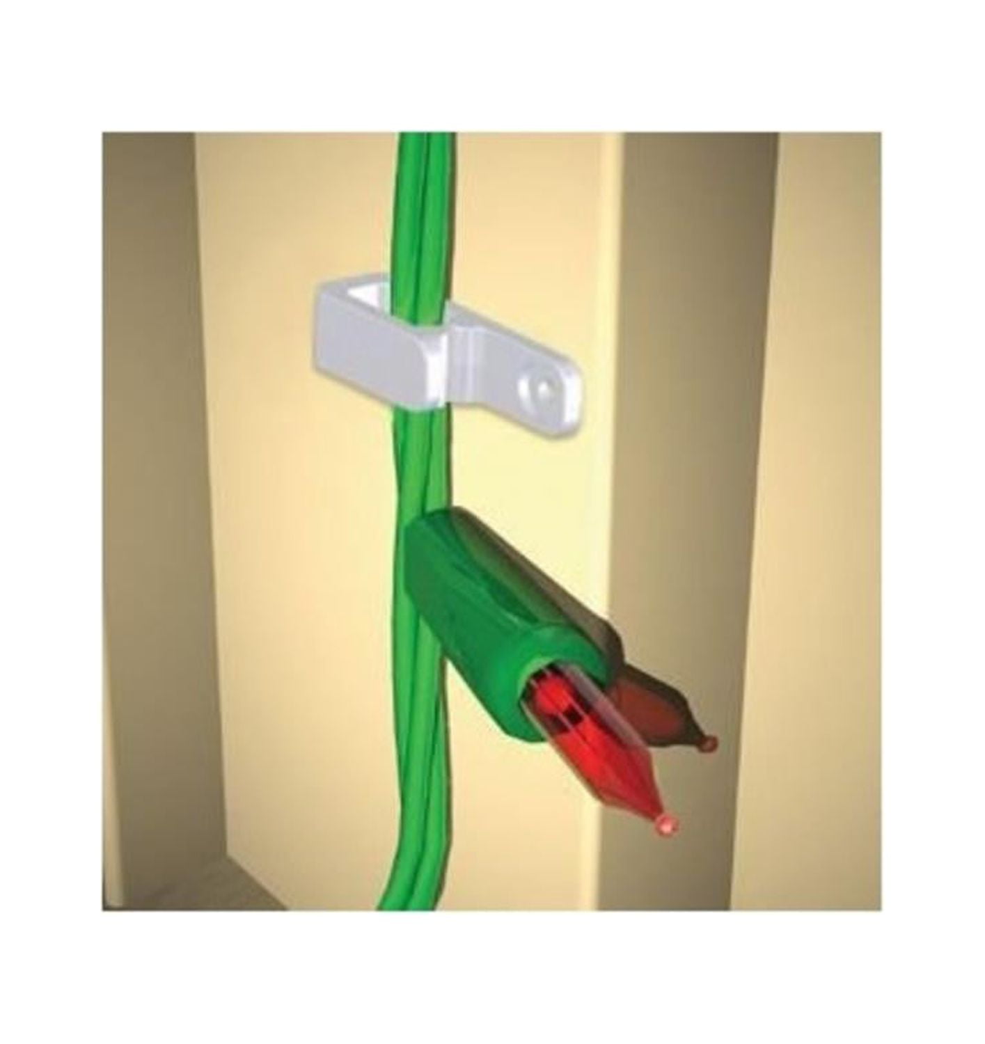 50ct Nail 'N Wire White Outdoor Christmas Light Clips