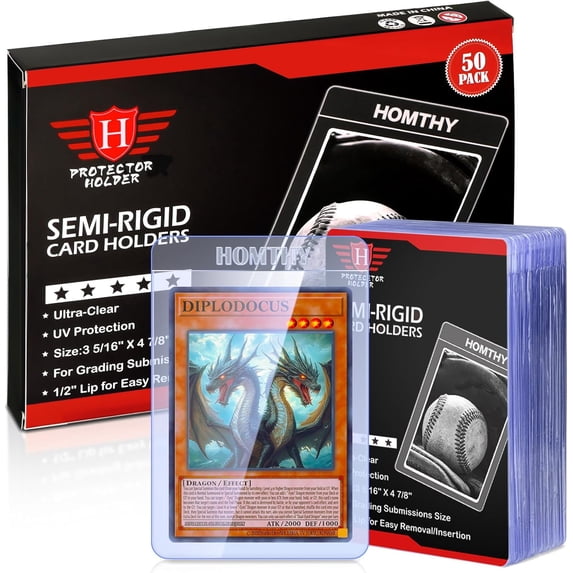 Card Saver Psa 50 PRO SAFE Semi-Rigid Card Holders - Perfect For PSA/BGS Grading Submissions Graded Card Display Case Card Saver Psa 50 PRO SAFE Semi-Rigid Card Holders - Perfect For PSA/BGS Grading Submissions Graded Card Display Case