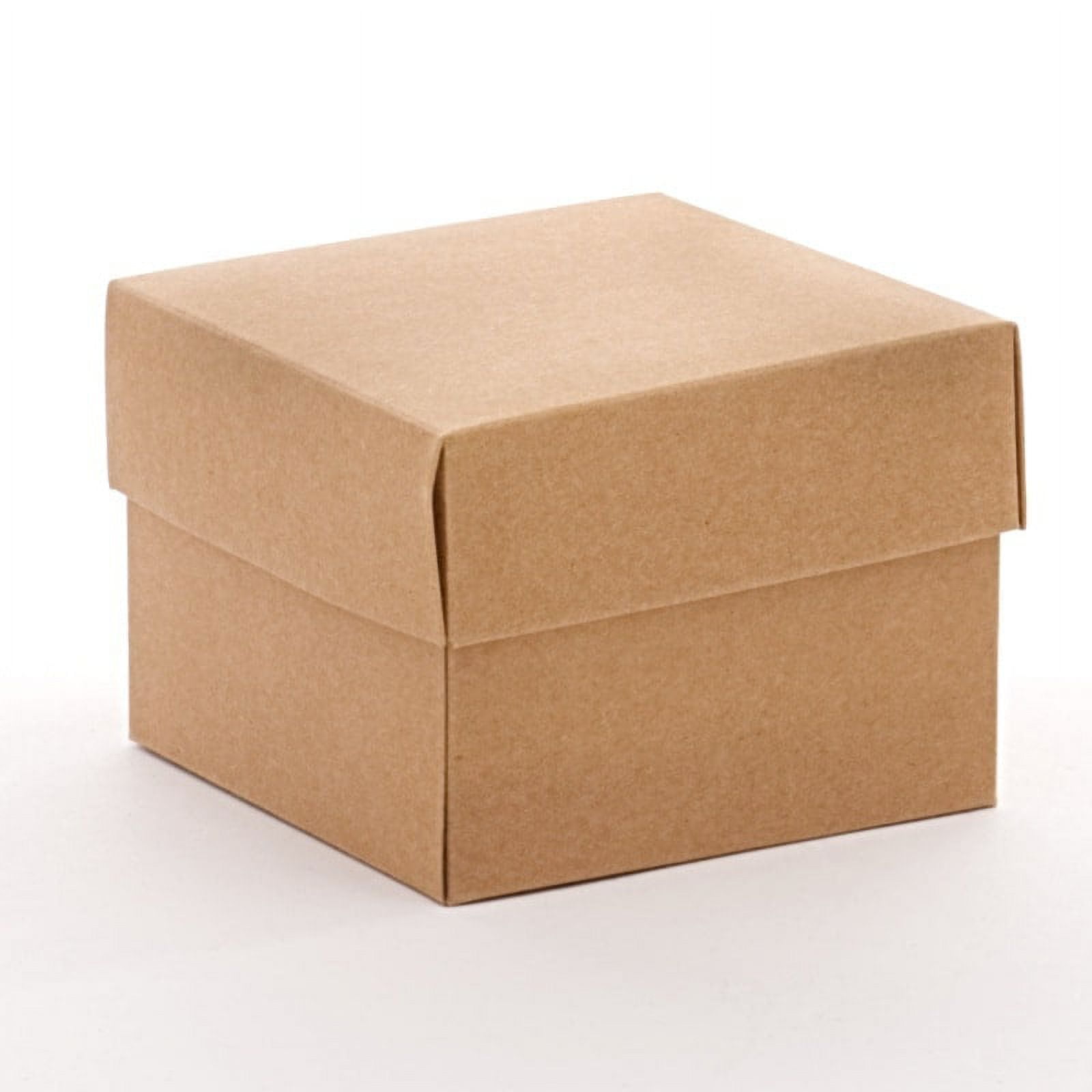 50ea - 4 X 4 X 6 Kraft Heavy Wall Gift Box Bottom by Paper