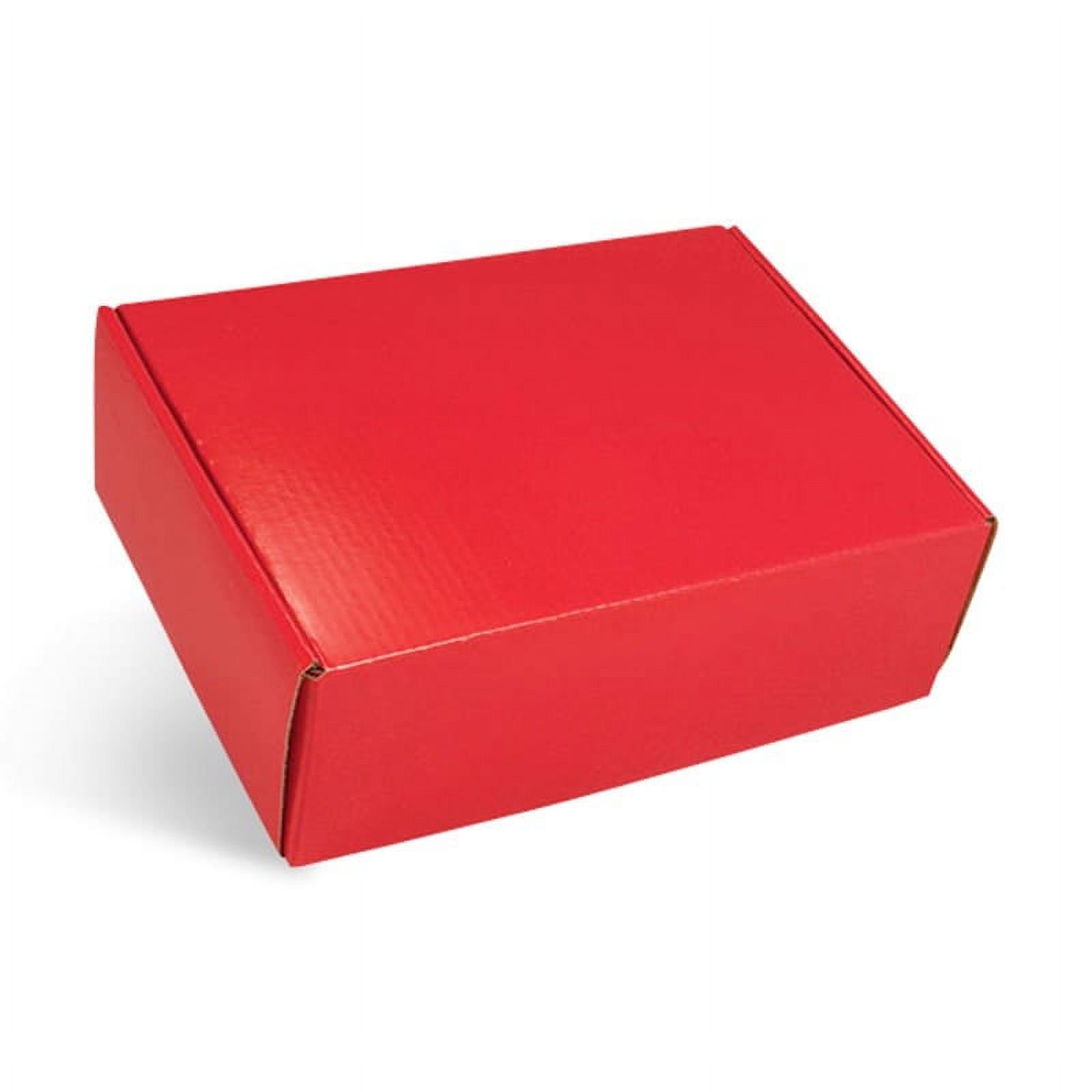 50ea - 8 X 8 X 3 Red Corrugated Tuck Top Box by Paper Mart - Walmart.com