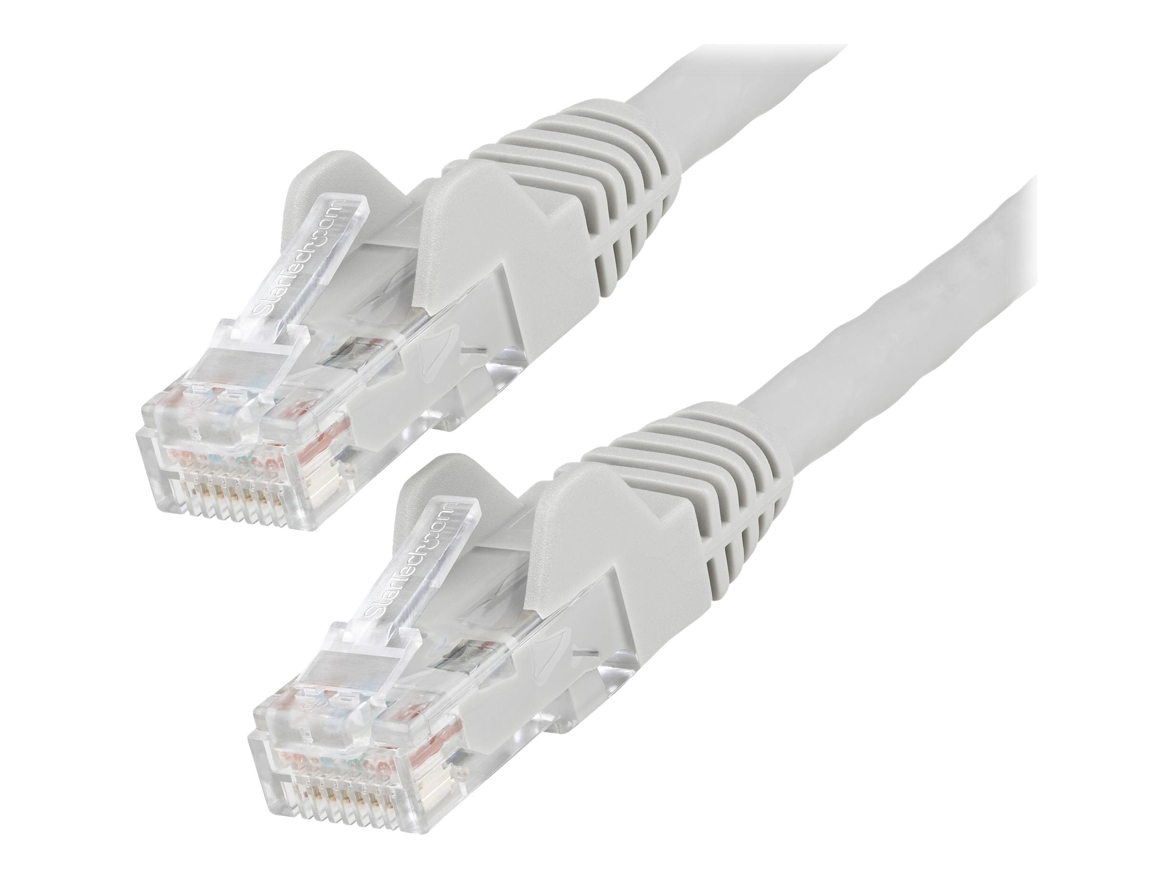 StarTech 50ft (15m) CAT6 Ethernet Cable - LSZH (Low Smoke Zero Halogen) - 10 Gigabit 250Mhz 100W PoE RJ45 UTP Network Patch Cord Snagless w/Strain Relief - Gray CAT 6, ETL Verified (N6LPATCH50GR)