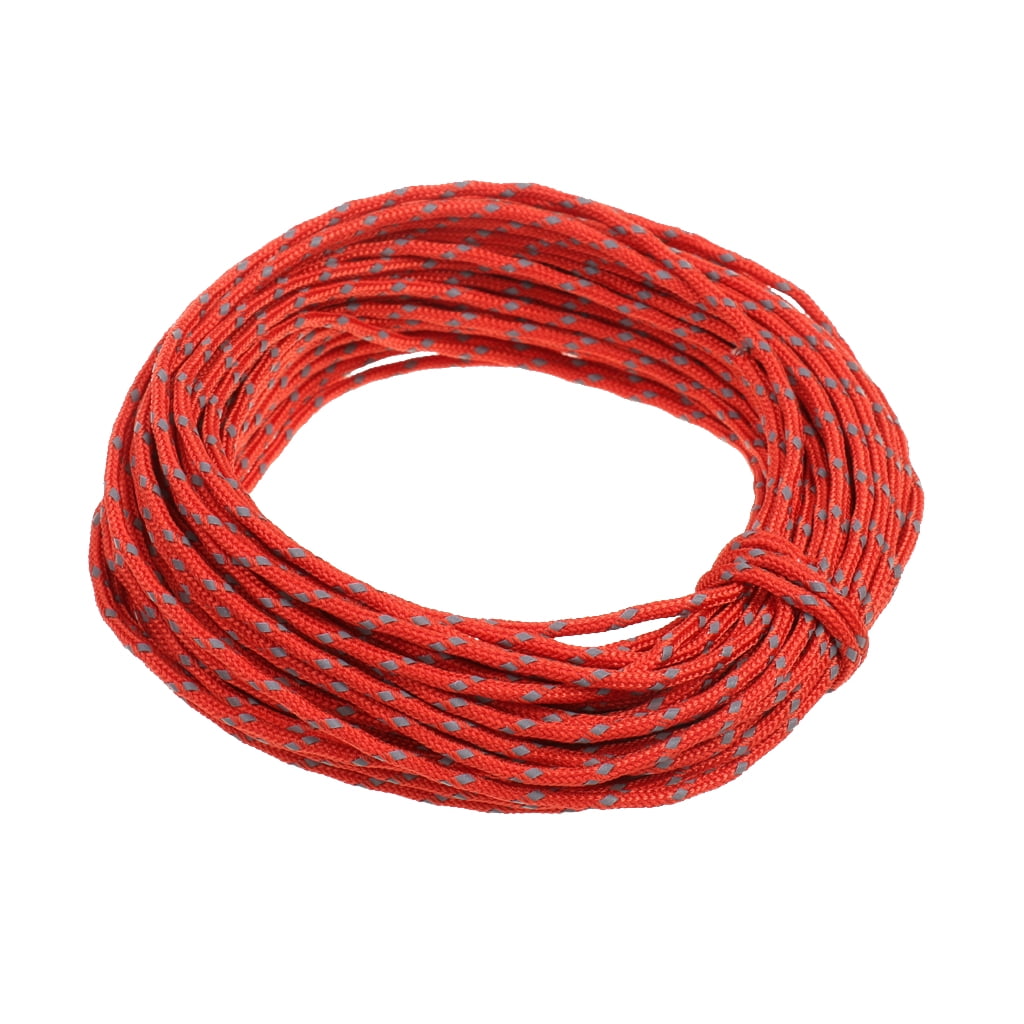 50ft 2.5mm Reflective Cord Tent Guyline Rope Camping Backpacking Hiking ...