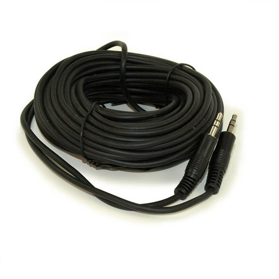 50ft 3.5mm Mini-Stereo TRS Male to Male Speaker/Audio Cable, Black