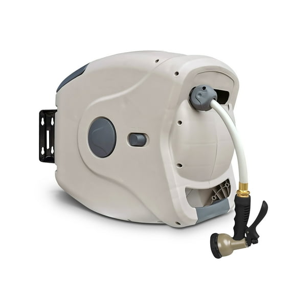 50ft  5/8" Sunneday Retractable Garden  Hose Reel