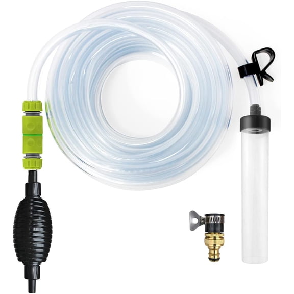 50ft Aquarium Water Changer Gravel & Sand Cleaner Fish Tank Siphon Cleaning Tools