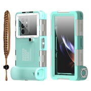 50ft IP68 Waterproof Diving Housing for iPhone 16/15/14/13/12/11/SE/Galaxy S25/S24/S23/S22/21/Note 20 Ultra Universal Waterproof Phone Protective Case for Snorkeling Scuba Swimming SurfingBlue