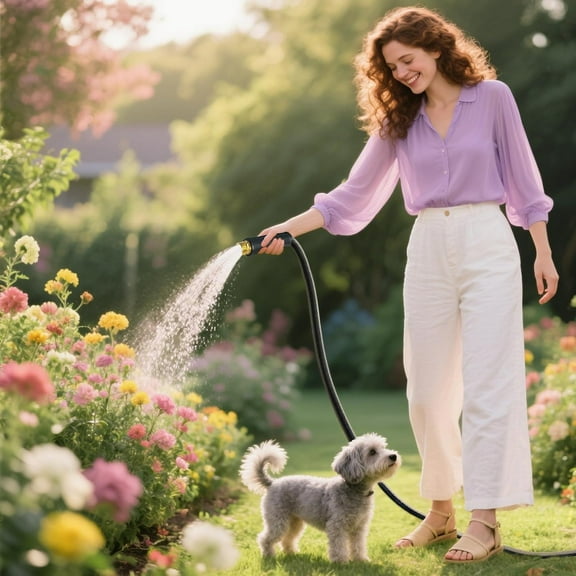 50ft Lightweight Flexible Garden Hose 700 PSI Water Hose for Outdoor, RV, Marine, Kink Free