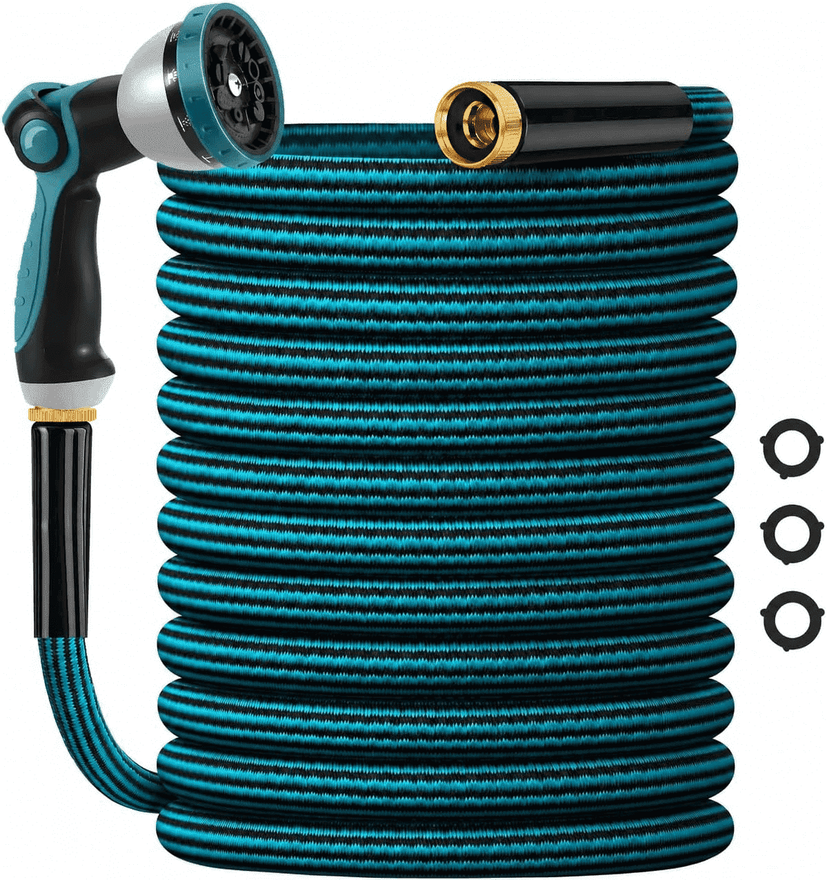 50FT Garden Hose, Lightweight Flexible Water Hose, Kink-Resistant & Abrasion-Resistant for Yard, Lawn, Outdoor & Camper Use