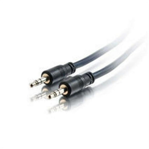 50ft Plenum-Rated 3.5mm Stereo Audio Cable with Low Profile Connectors