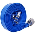 thumbnail image 1 of 50ft x 2in Heavy-Duty PVC Discharge Hose with Aluminum Camlock Couplings (Type E & C) – for Pool, Irrigation, Industrial & Marine Use, 1 of 5