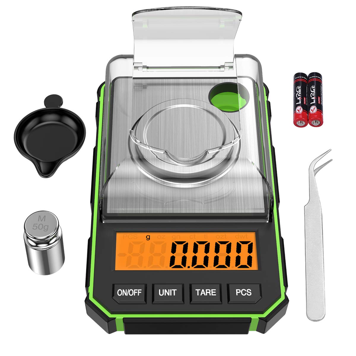 50g/0.001g Digital Pocket Scale, Milligram Scale, High Precision Lab