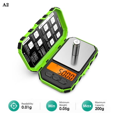 Ankilo Digital Mini Pocket Scale | 20g Capacity, 0.001g Precision With Calibration Weight (Battery & Tweezers Included)