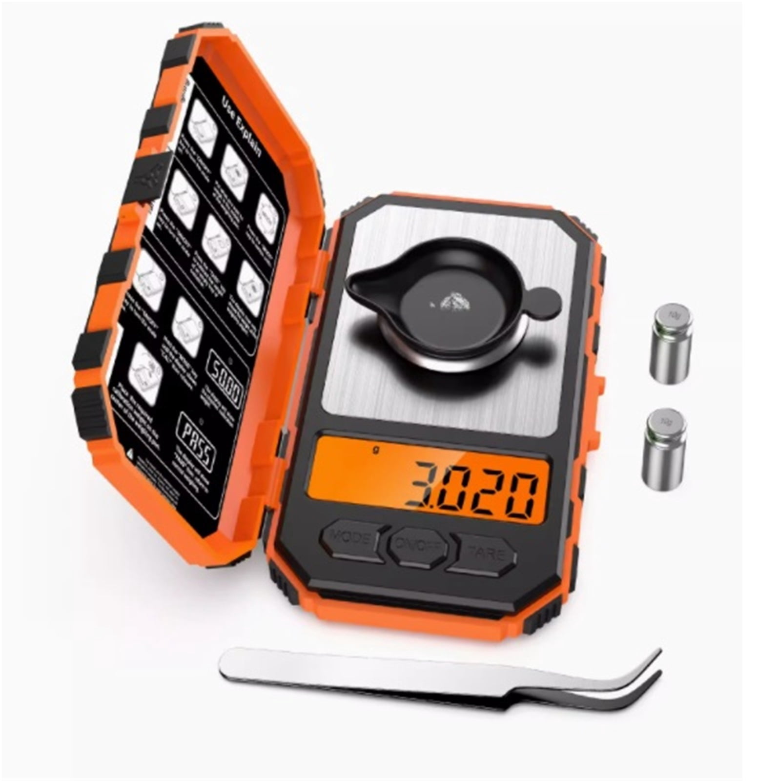 Weights Mini 50g 0.001g Digital Scale Portable Mini Electronic Scale Precision ...