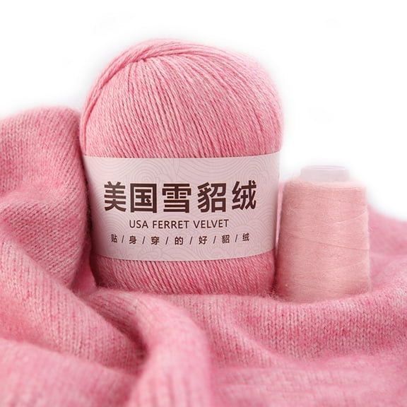 50g+20g Simple Solid Color Yarn DIY Hand Knitting Crochet Sewing Thread