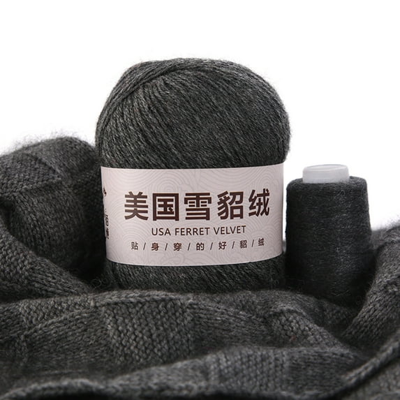50g+20g Simple Solid Color Yarn DIY Hand Knitting Crochet Sewing Thread
