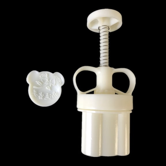 50g Bear for Head Cookie Stamp Thickness Adjustable Cake Mold Hand Press