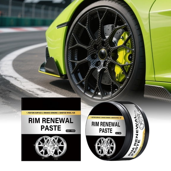 50g Car Wheel Scratch Repair Paste, Rim Polishing Refinishing Cream, Remove Fine Scuffs Oxidation Marks, Mild Non-Corrosive DIY Refinishing Cream for Dull Faded Automotive Wheel Rim Maintenance