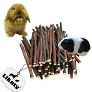 50g Nature Apple Sticks Pet Chew Toys Small Animals Molar Toys for Rabbit Chinchilla Guinea Pig Hamster Parrots Squirrel