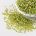 thumbnail image 1 of 50g Round Trans. Colors Rainbow Glass Seed Beads Green Yellow Size: 2mm in diameter hole:1mm 3306pcs/50g, 1 of 3