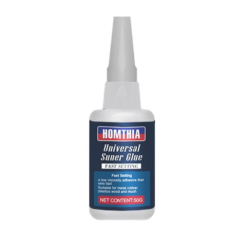 50g Super Glue Instant Adhesive Fit for Plastic Wood Metal Rubber Ceramic Universal Super Glue for Furniture Repair