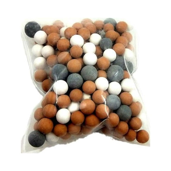 50g Three-Color Negative Ion Ceramic Mineral Balls, Replacement Filter Beads for Handheld Shower Heads