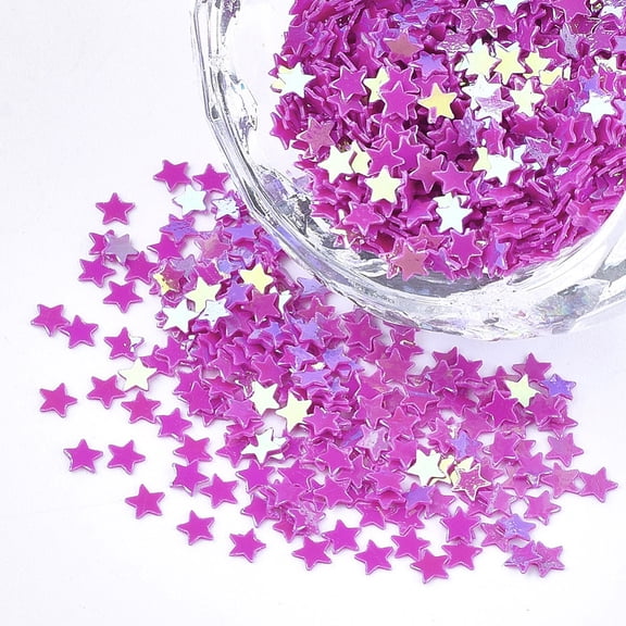 50gs 50gs Shining Nail Art Glitter Manicure Sequins DIY Sparkly Paillette Tips Nail Star Magenta 2.5x2.5x0.3mm
