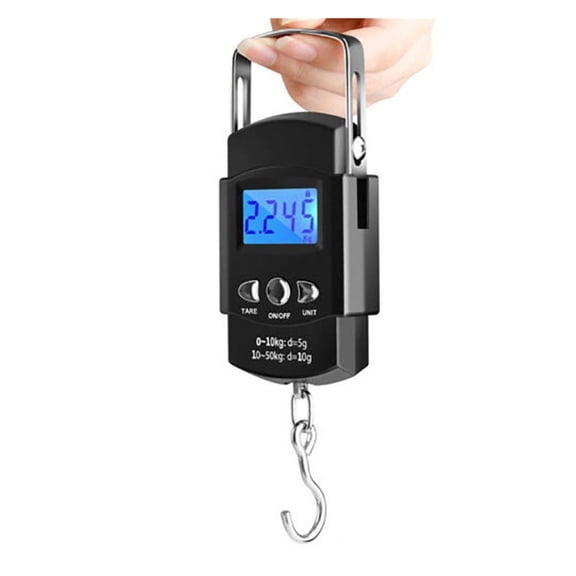50kg/10g Mini Scale Electronic For Fishing Luggage Travel Weighting Steelyard, Portable Digital Kitchen Scales