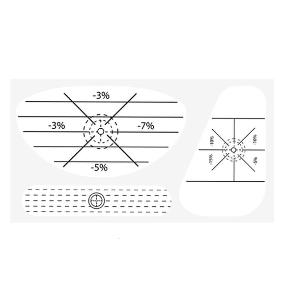 50lots Golf Driver Impact Tape Labels Golf Removable Adhesive Golf Labels