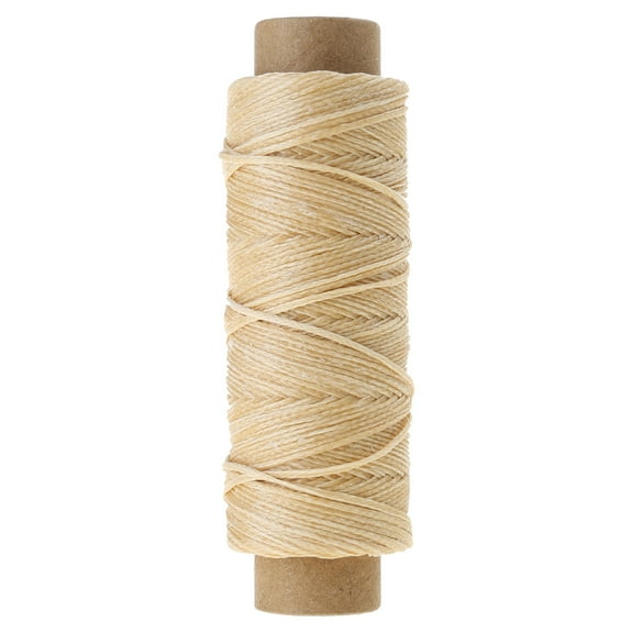50m 0.8mm Thickness Waxed Thread for Leather Waxed Cord Hand Stitching Thread Flat Waxed Sewing Line Handicraft Tool