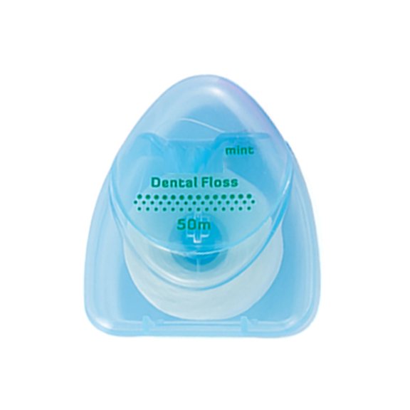 50m Clinic Grade Triangular Floss for Teeth Cleaning with Wax or Bare Options