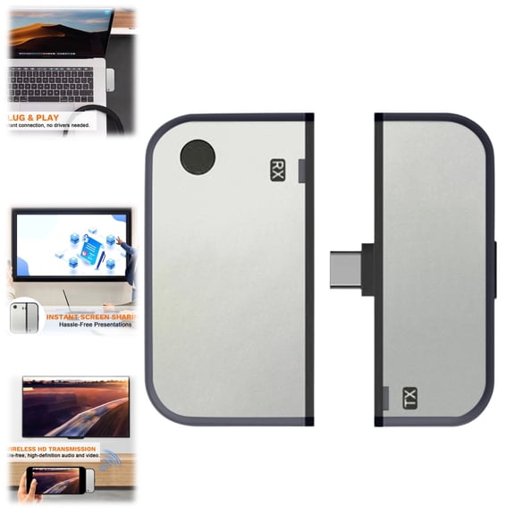 50m Wireless Point-to-Point Transmitter And Receiver, Screen Sharing Device, Computer High-Definition Transmission To TV