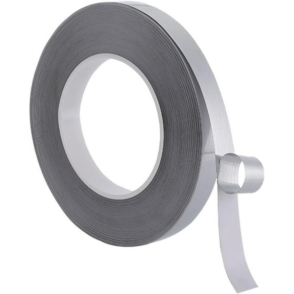 50m x 15mm Wallpaper Border Tape Flexible Silver Molding Wall Trim Peel and Stick Caulk Trim Strips Self Adhesive Wall Border Sticker Mirror Finish Decorative Lines Home Decor Light Grey 1roll