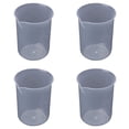 thumbnail image 1 of 50mL Graduated Beaker Clear Plastic Measuring Cup for Lab 4 Pcs, 1 of 8